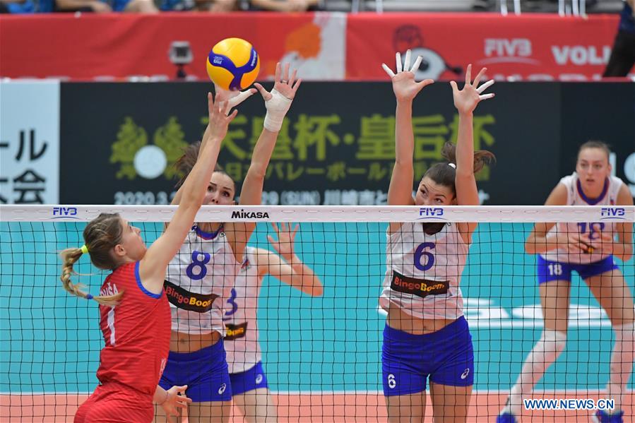 (SP)JAPAN-TOYAMA-VOLLEYBALL-WOMEN'S WORLD CUP-RUS VS SRB