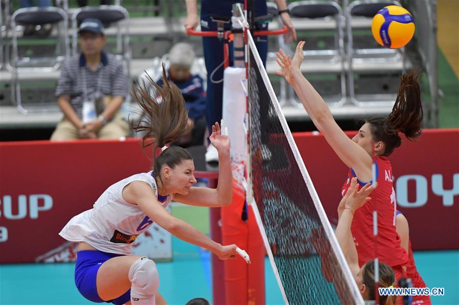 (SP)JAPAN-TOYAMA-VOLLEYBALL-WOMEN'S WORLD CUP-RUS VS SRB