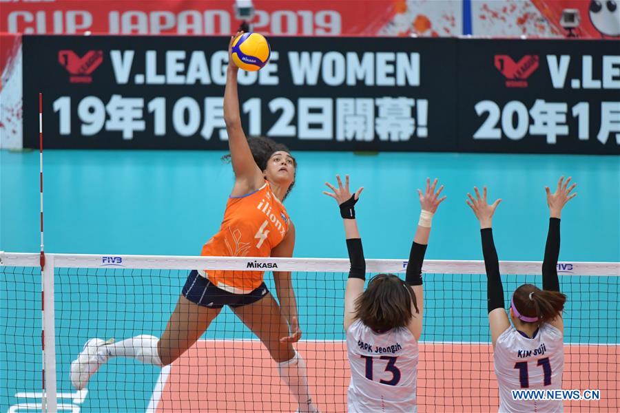 (SP)JAPAN-TOYAMA-VOLLEYBALL-WOMEN'S WORLD CUP-KOR VS NED