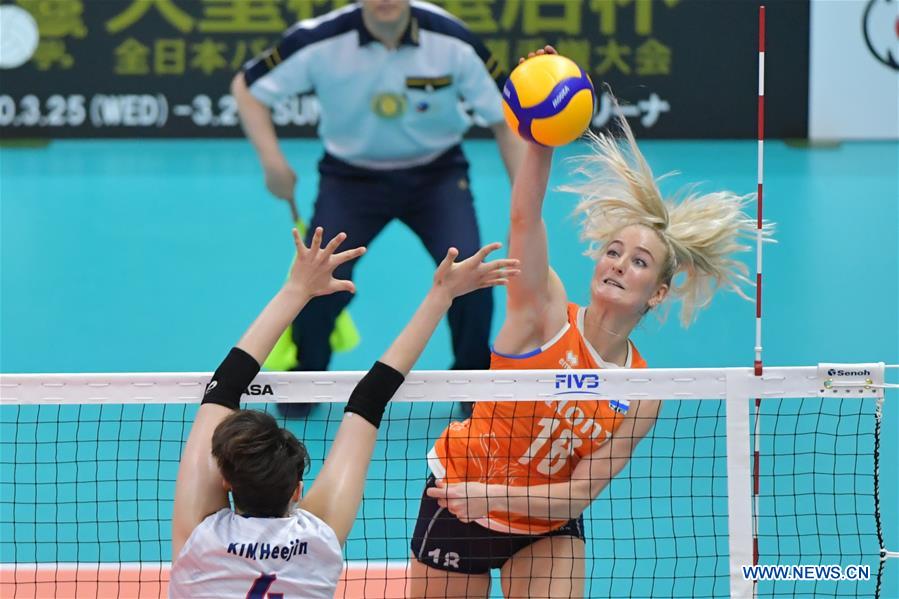 (SP)JAPAN-TOYAMA-VOLLEYBALL-WOMEN'S WORLD CUP-KOR VS NED