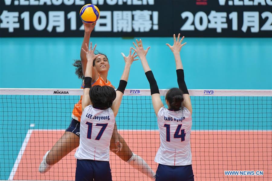 (SP)JAPAN-TOYAMA-VOLLEYBALL-WOMEN'S WORLD CUP-KOR VS NED