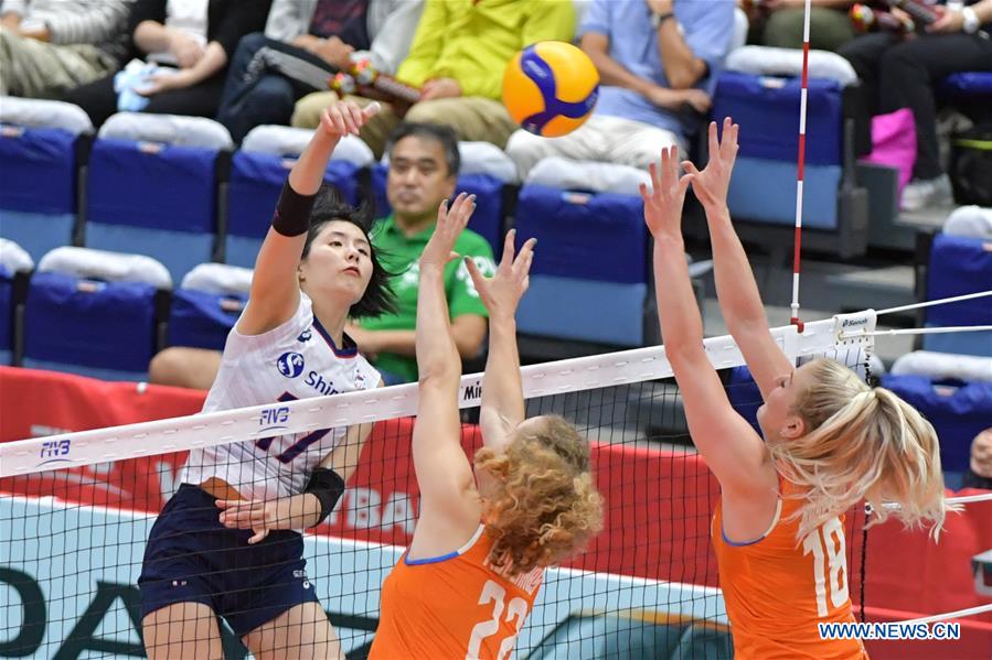 (SP)JAPAN-TOYAMA-VOLLEYBALL-WOMEN'S WORLD CUP-KOR VS NED