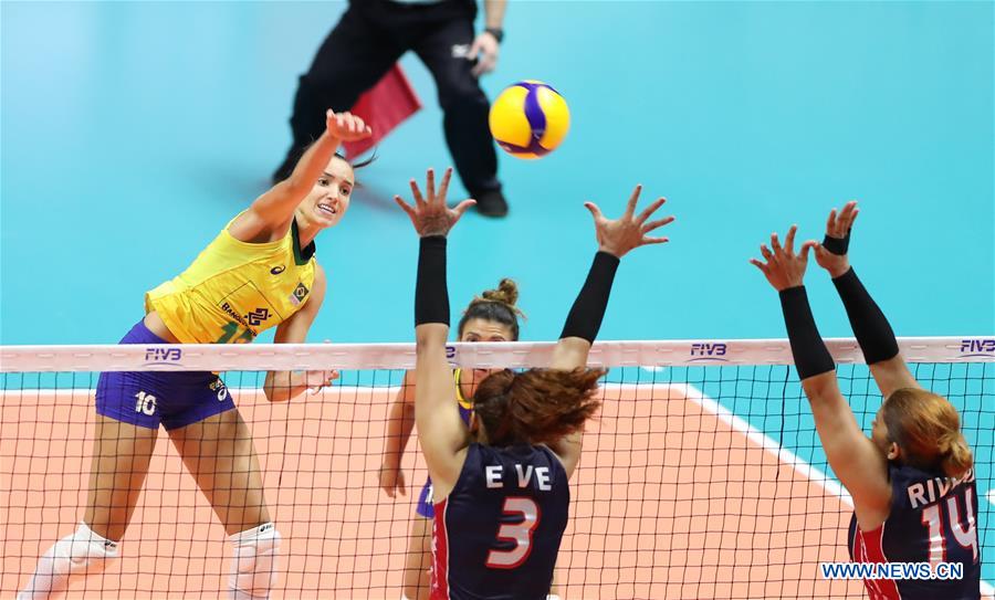 (SP)JAPAN-SAPPORO-VOLLEYBALL-WOMEN'S WORLD CUP-DOM VS BRA