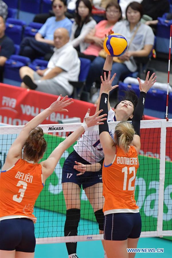 (SP)JAPAN-TOYAMA-VOLLEYBALL-WOMEN'S WORLD CUP-KOR VS NED