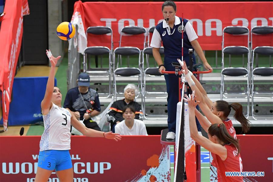 (SP)JAPAN-TOYAMA-VOLLEYBALL-WOMEN'S WORLD CUP-RUS VS ARG