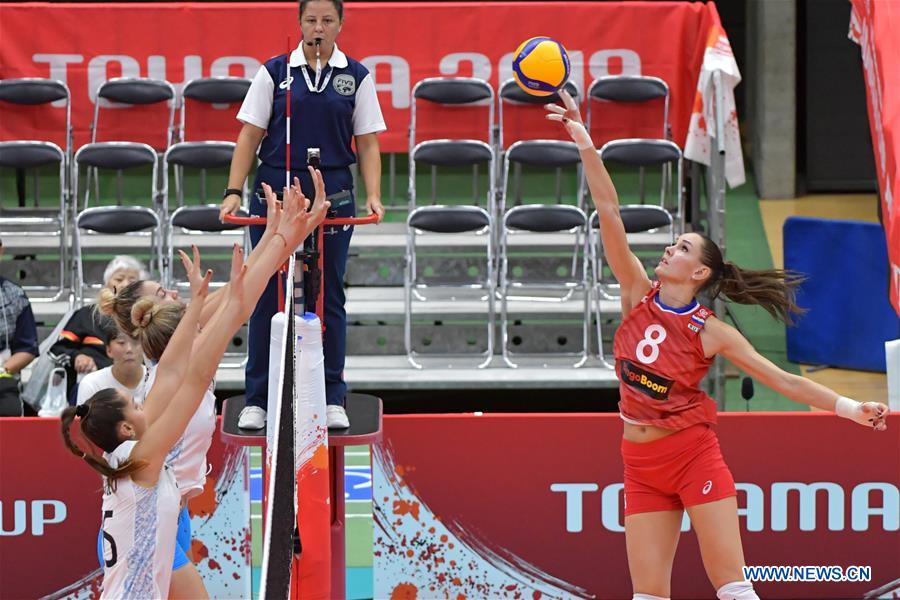 (SP)JAPAN-TOYAMA-VOLLEYBALL-WOMEN'S WORLD CUP-RUS VS ARG