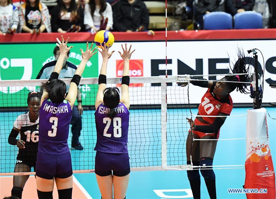 (SP)JAPAN-SAPPORO-VOLLEYBALL-WOMEN'S WORLD CUP-JPN VS KEN