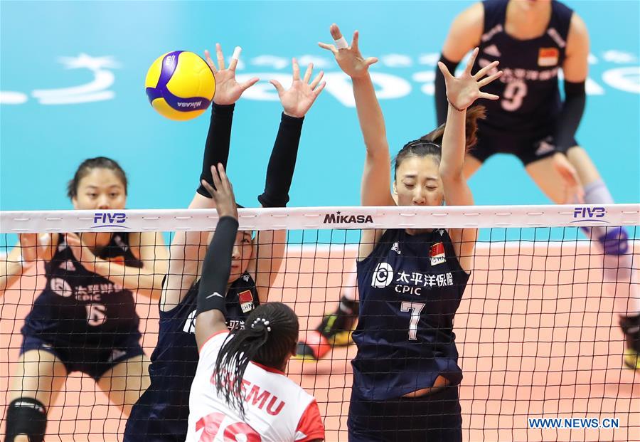 (SP)JAPAN-SAPPORO-VOLLEYBALL-WOMEN'S WORLD CUP-CHN VS KEN