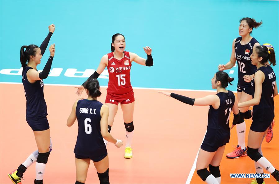 (SP)JAPAN-SAPPORO-VOLLEYBALL-WOMEN'S WORLD CUP-CHN VS KEN