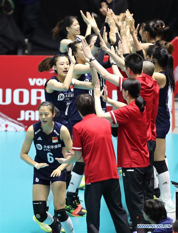 (SP)JAPAN-SAPPORO-VOLLEYBALL-WOMEN'S WORLD CUP-CHN VS KEN