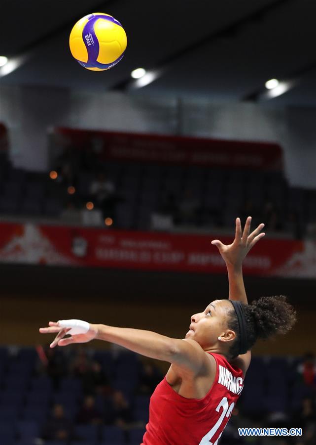 (SP)JAPAN-SAPPORO-VOLLEYBALL-WOMEN'S WORLD CUP-DOM VS USA