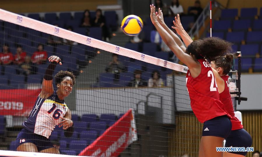 (SP)JAPAN-SAPPORO-VOLLEYBALL-WOMEN'S WORLD CUP-DOM VS USA