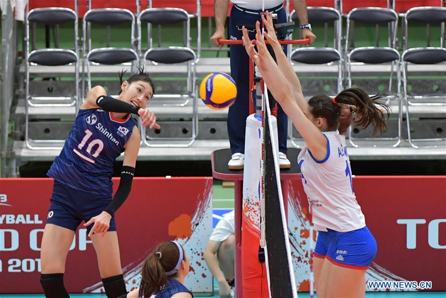 (SP)JAPAN-TOYAMA-VOLLEYBALL-WOMEN'S WORLD CUP-KOR VS SRB