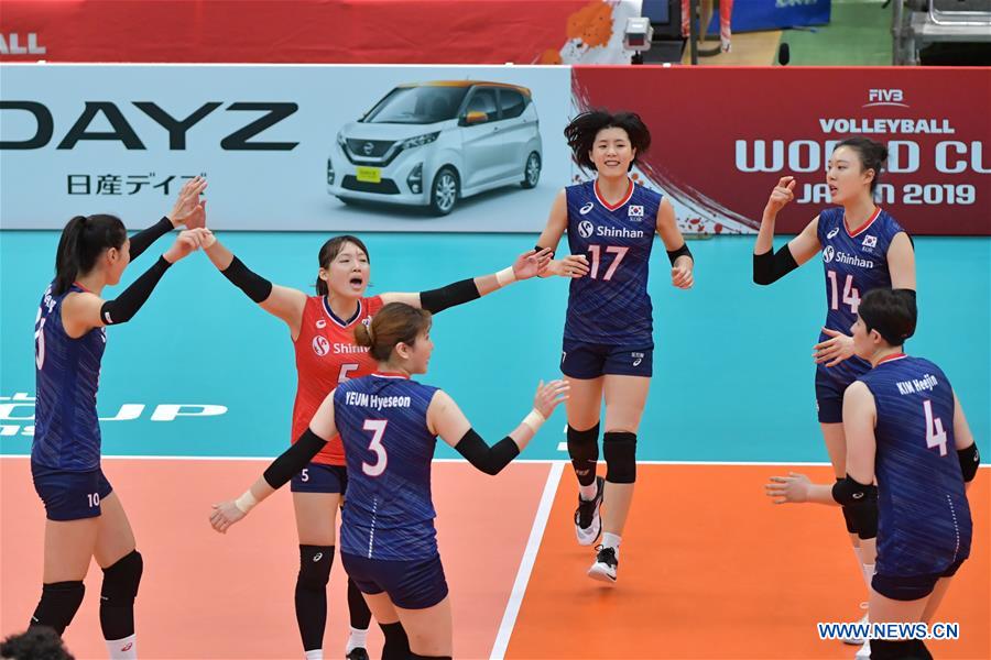 (SP)JAPAN-TOYAMA-VOLLEYBALL-WOMEN'S WORLD CUP-KOR VS SRB