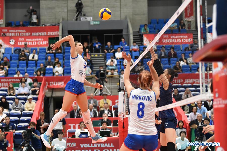 (SP)JAPAN-TOYAMA-VOLLEYBALL-WOMEN'S WORLD CUP-KOR VS SRB