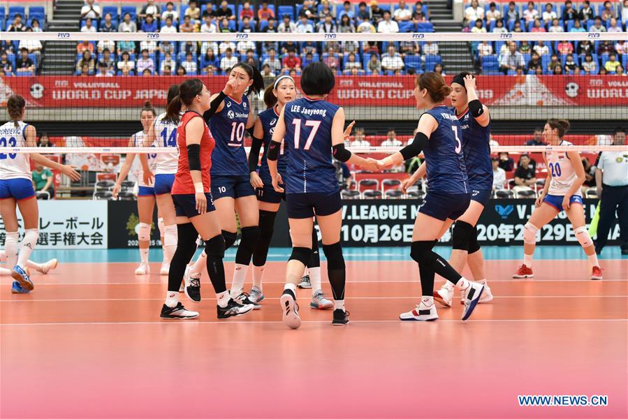 (SP)JAPAN-TOYAMA-VOLLEYBALL-WOMEN'S WORLD CUP-KOR VS SRB