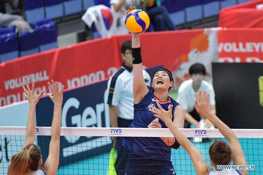 (SP)JAPAN-TOYAMA-VOLLEYBALL-WOMEN'S WORLD CUP-KOR VS SRB