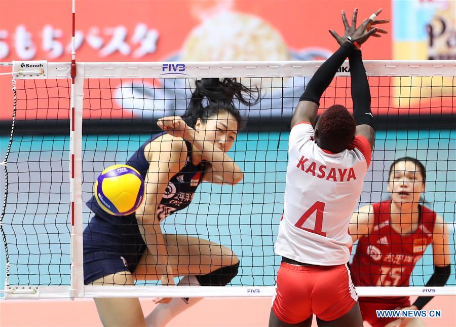 (SP)JAPAN-SAPPORO-VOLLEYBALL-WOMEN'S WORLD CUP-CHN VS KEN