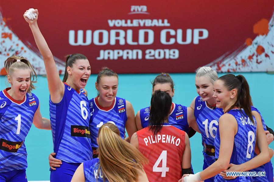 (SP)JAPAN-TOYAMA-VOLLEYBALL-WOMEN'S WORLD CUP-RUS VS NED