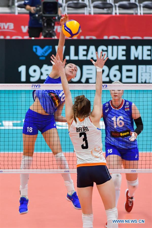 (SP)JAPAN-TOYAMA-VOLLEYBALL-WOMEN'S WORLD CUP-RUS VS NED