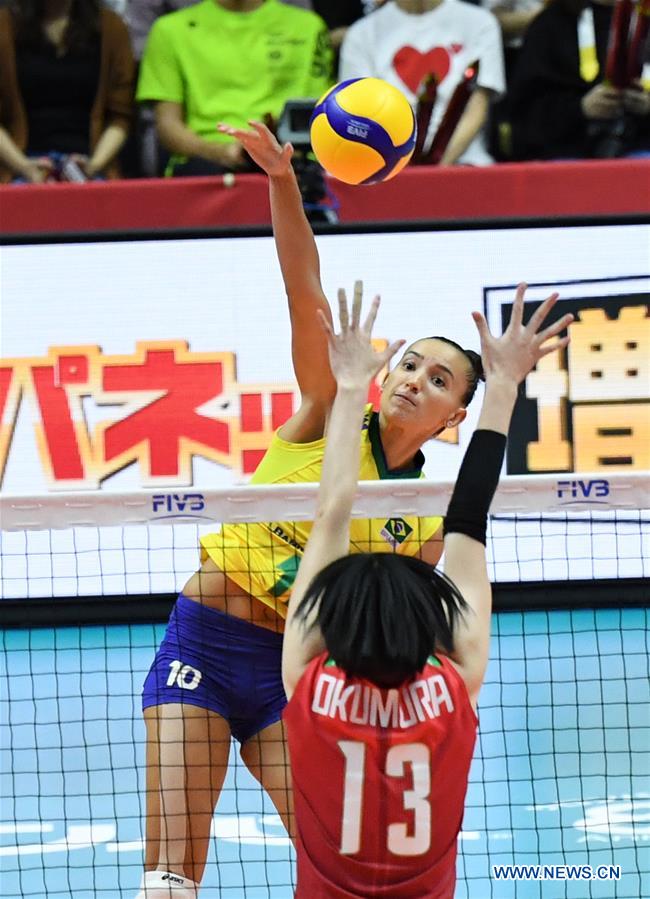 (SP)JAPAN-SAPPORO-VOLLEYBALL-WOMEN'S WORLD CUP-JPN VS BRA