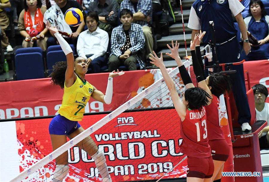 (SP)JAPAN-SAPPORO-VOLLEYBALL-WOMEN'S WORLD CUP-JPN VS BRA