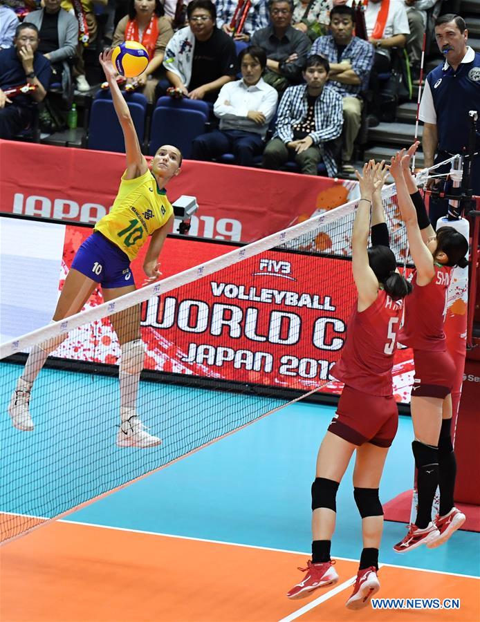 (SP)JAPAN-SAPPORO-VOLLEYBALL-WOMEN'S WORLD CUP-JPN VS BRA