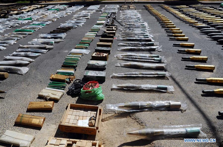 SYRIA-DARAA-CONFISCATED WEAPONS