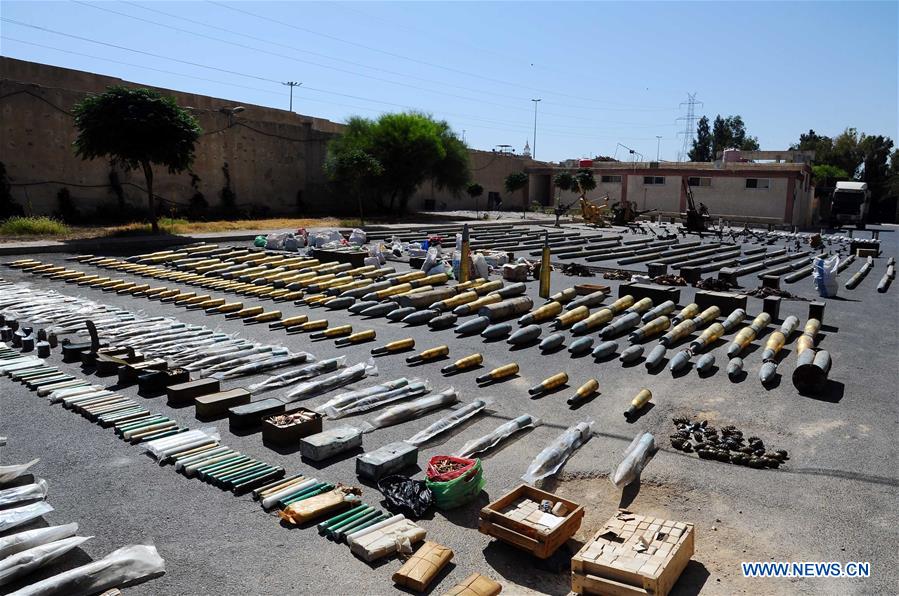 SYRIA-DARAA-CONFISCATED WEAPONS