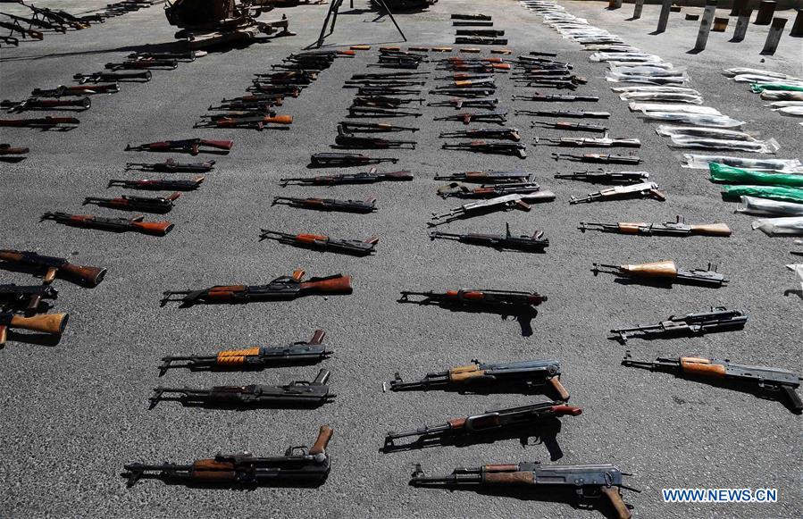 SYRIA-DARAA-CONFISCATED WEAPONS