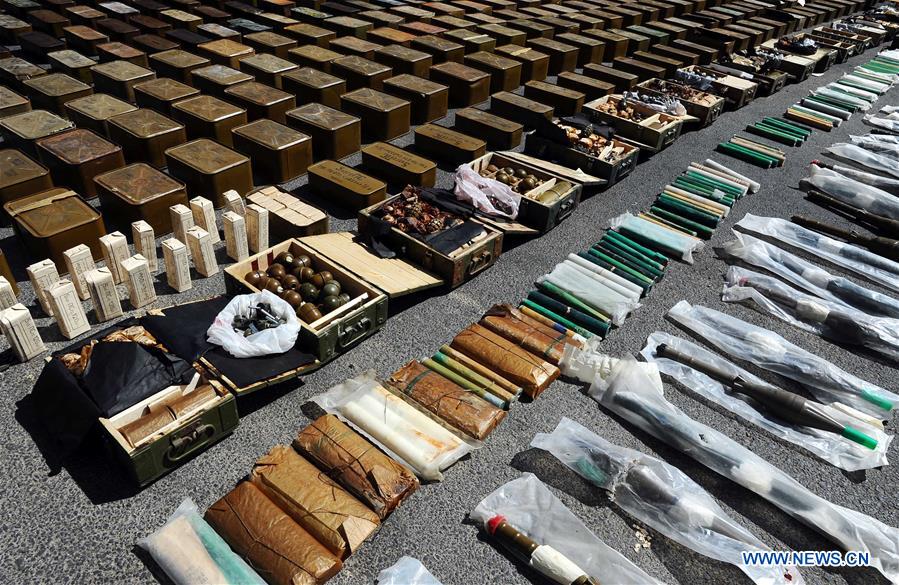 SYRIA-DARAA-CONFISCATED WEAPONS