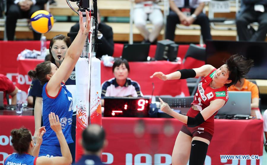 (SP)JAPAN-OSAKA-VOLLEYBALL-WOMEN'S WORLD CUP-JPN VS SRB