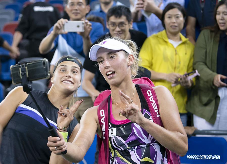 In pics women's doubles semifinal at WTA Wuhan Open Xinhua English