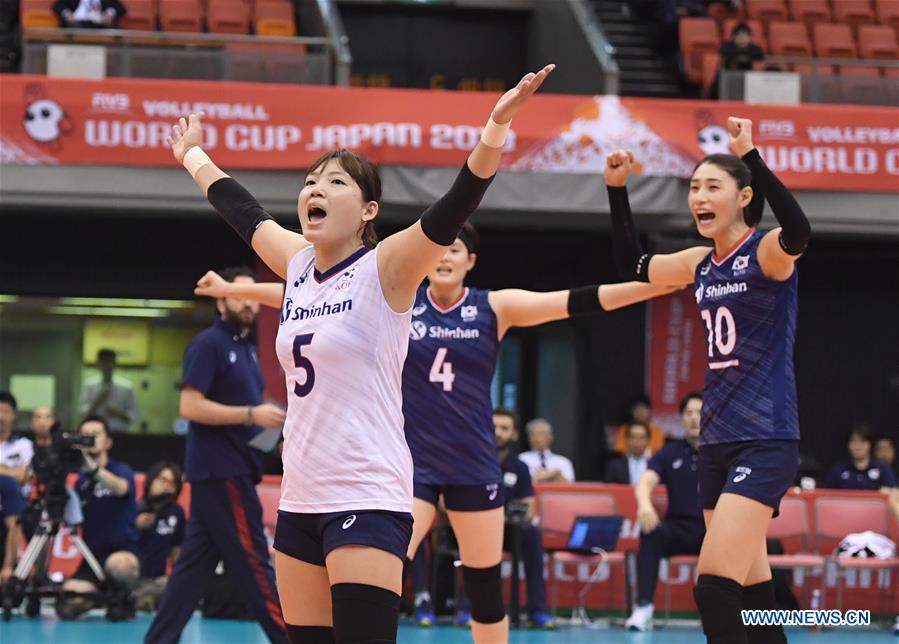 (SP)JAPAN-OSAKA-VOLLEYBALL-WOMEN'S WORLD CUP-BRZ VS KOR