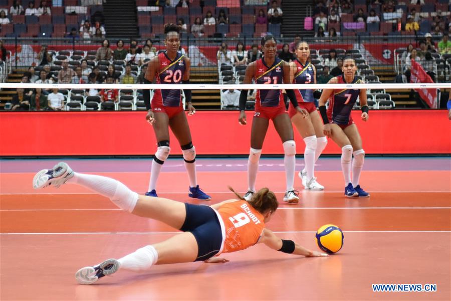 (SP)JAPAN-OSAKA-VOLLEYBALL-WOMEN'S WORLD CUP-DOM VS NED