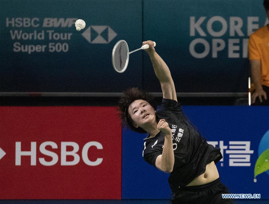 In pics semifinal matches at Korea Open badminton tournament Xinhua