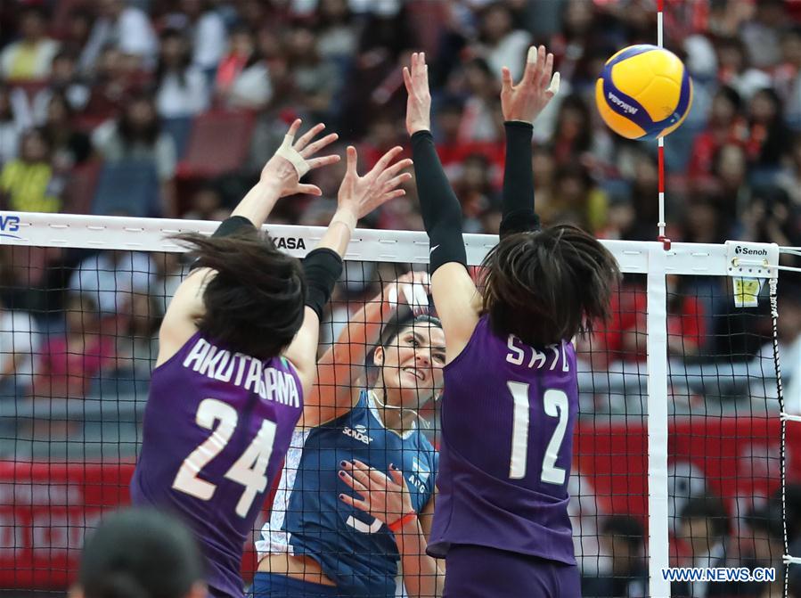 (SP)JAPAN-OSAKA-VOLLEYBALL-WOMEN'S WORLD CUP-JPN VS ARG