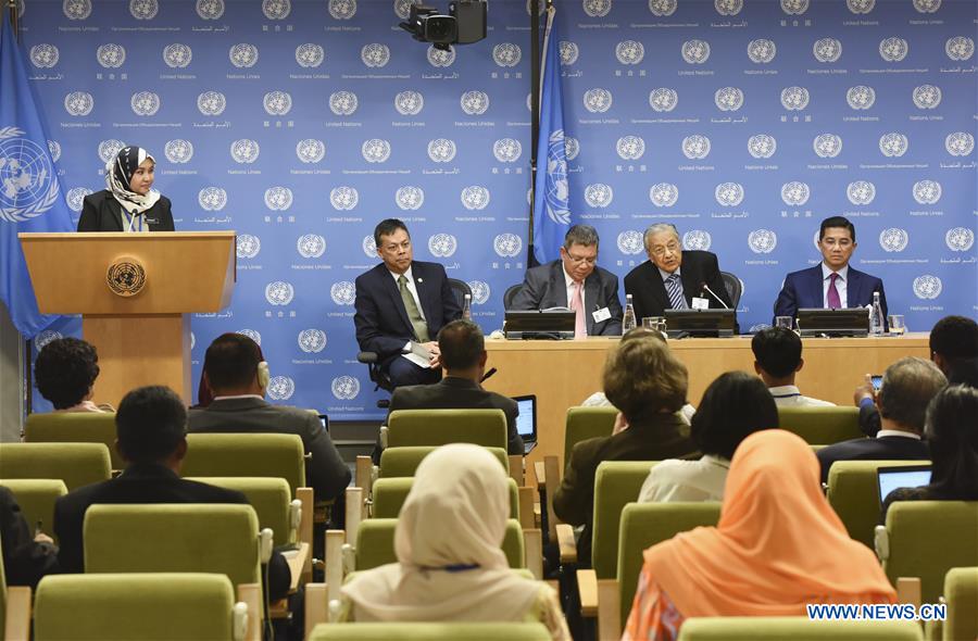 UN-GENERAL ASSEMBLY-MALAYSIAN PM-PRESS CONFERENCE