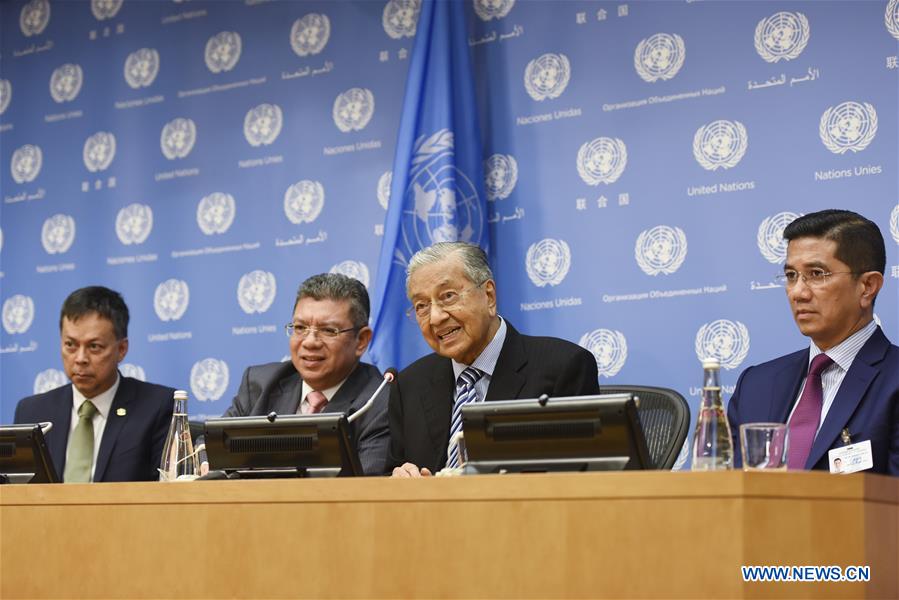 UN-GENERAL ASSEMBLY-MALAYSIAN PM-PRESS CONFERENCE