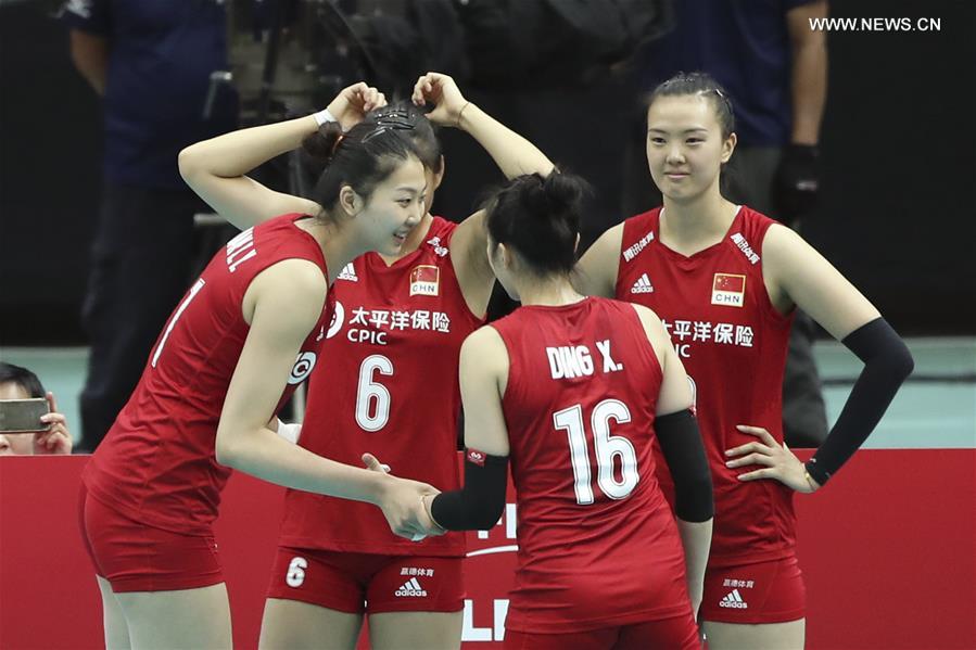 (SP)JAPAN-OSAKA-VOLLEYBALL-WOMEN'S WORLD CUP-CHN VS ARG