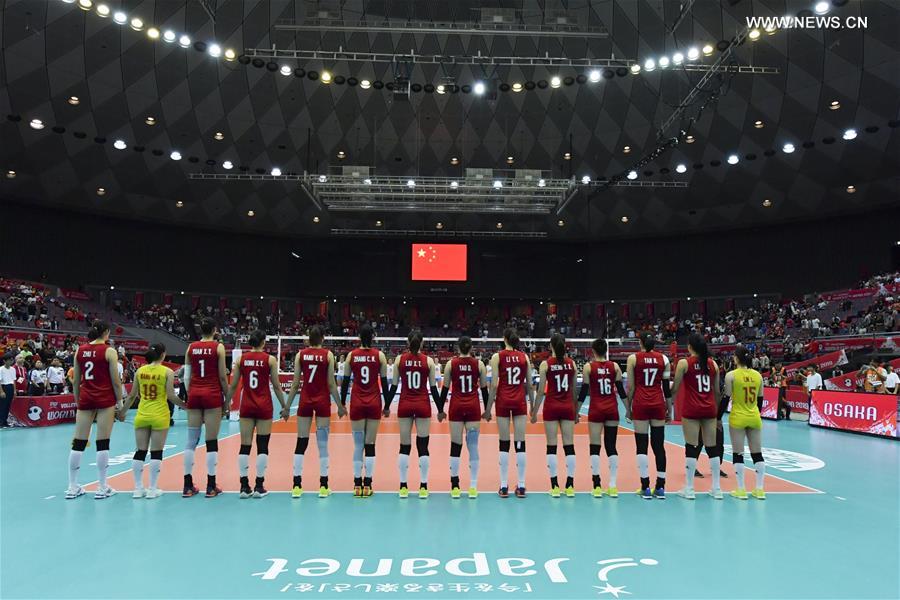 (SP)JAPAN-OSAKA-VOLLEYBALL-WOMEN'S WORLD CUP-CHN VS ARG