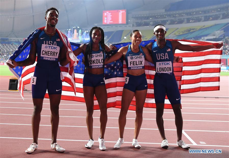 (SP)QATAR-DOHA-IAAF WORLD ATHLETICS CHAMPIONSHIPS-4X400M MIXED RELAY