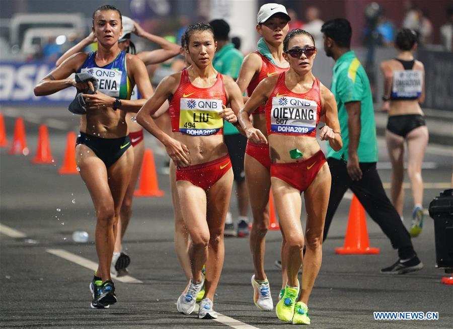 (SP)QATAR-DOHA-ATHLETICS-IAAF WORLD CHAMPIONSHIPS-WOMEN'S 20KM RACE WALK