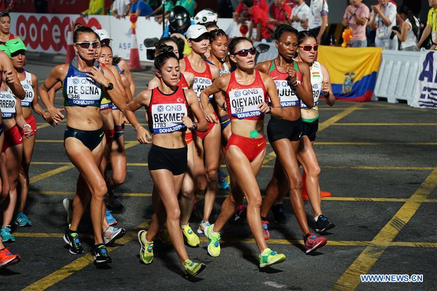 (SP)QATAR-DOHA-ATHLETICS-IAAF WORLD CHAMPIONSHIPS-WOMEN'S 20KM RACE WALK