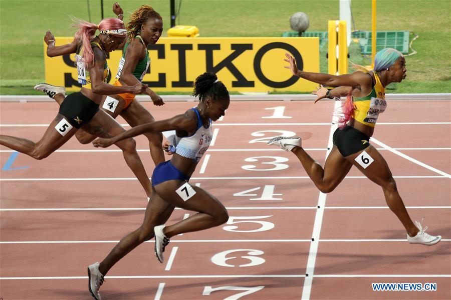 (SP)QATAR-DOHA-ATHLETICS-IAAF WORLD CHAMPIONSHIPS-WOMEN'S 100M