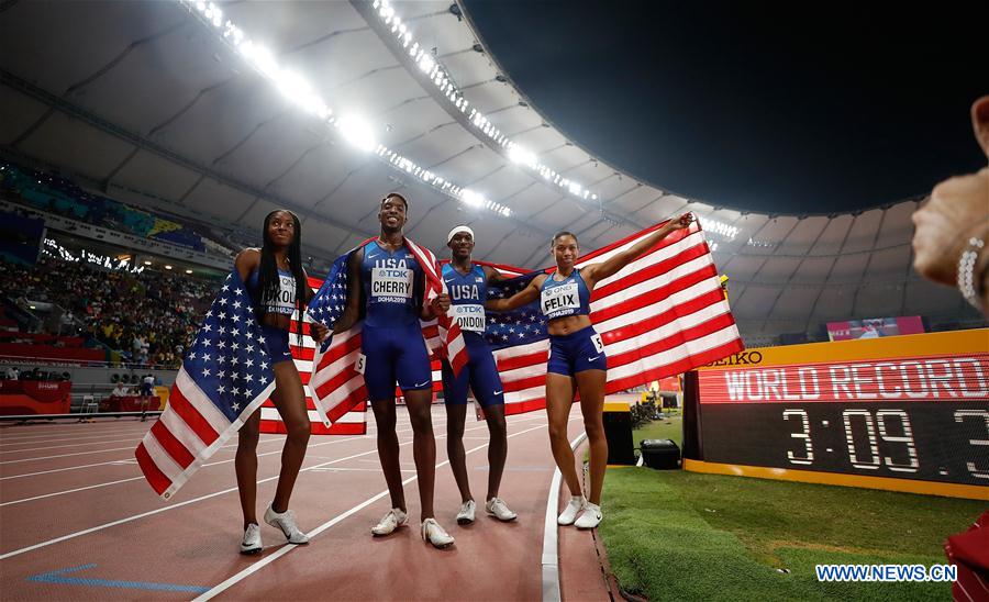 (SP)QATAR-DOHA-IAAF WORLD ATHLETICS CHAMPIONSHIPS-4X400M MIXED RELAY