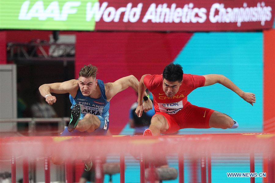 (SP)QATAR-DOHA-IAAF WORLD ATHLETICS CHAMPIONSHIPS-MEN'S 110M HUNDLES HEATS