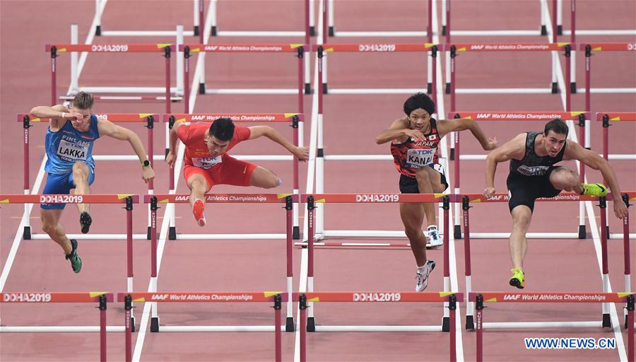 (SP)QATAR-DOHA-IAAF WORLD ATHLETICS CHAMPIONSHIPS-MEN'S 110M HUNDLES HEATS