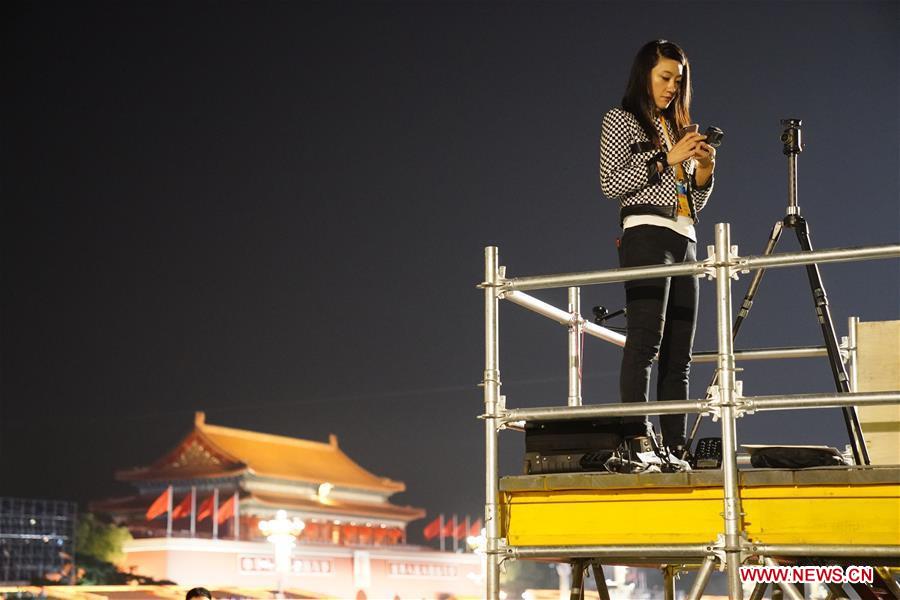 (PRC70Years)CHINA-BEIJING-NATIONAL DAY-CELEBRATIONS-PREPARATION (CN)