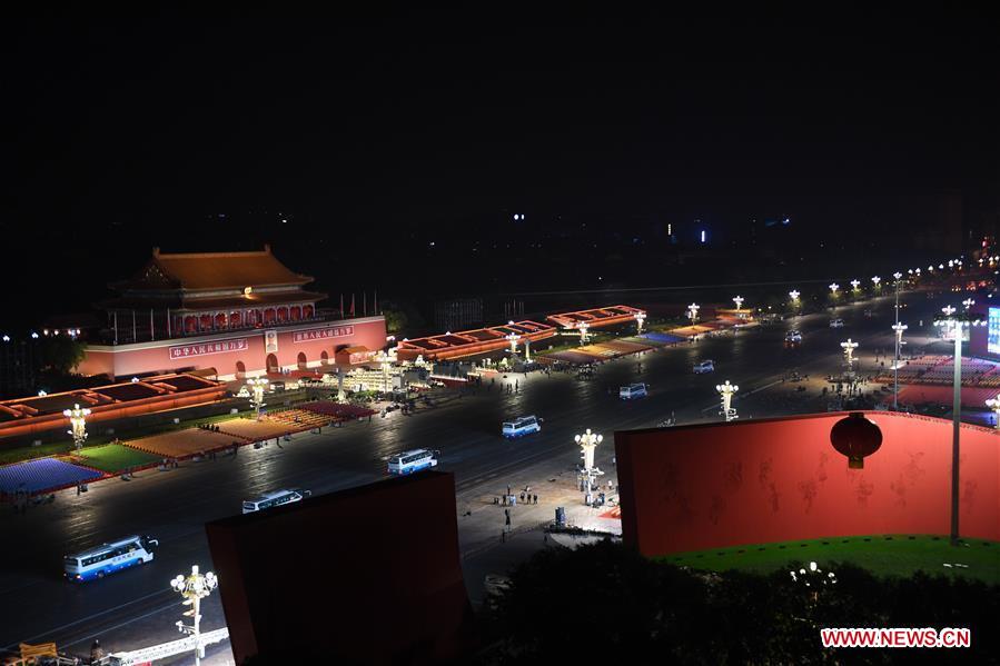 (PRC70Years)CHINA-BEIJING-NATIONAL DAY-CELEBRATIONS-PREPARATION (CN)